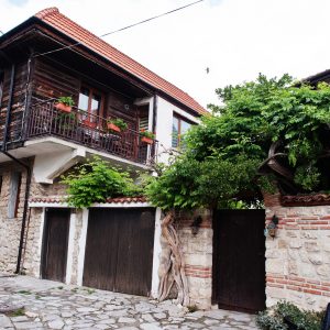 Houses in the old town of Nesebar, Bulgaria.